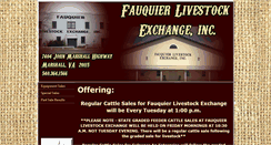 Desktop Screenshot of fauquierlivestockexchange.com