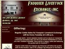 Tablet Screenshot of fauquierlivestockexchange.com